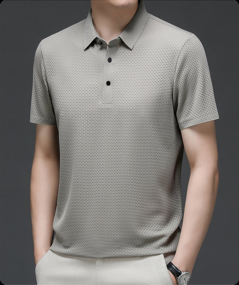 CONOR™™ | Men's Knit Button Placket Polo