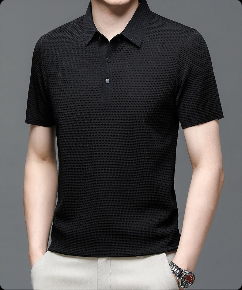 CONOR™™ | Men's Knit Button Placket Polo