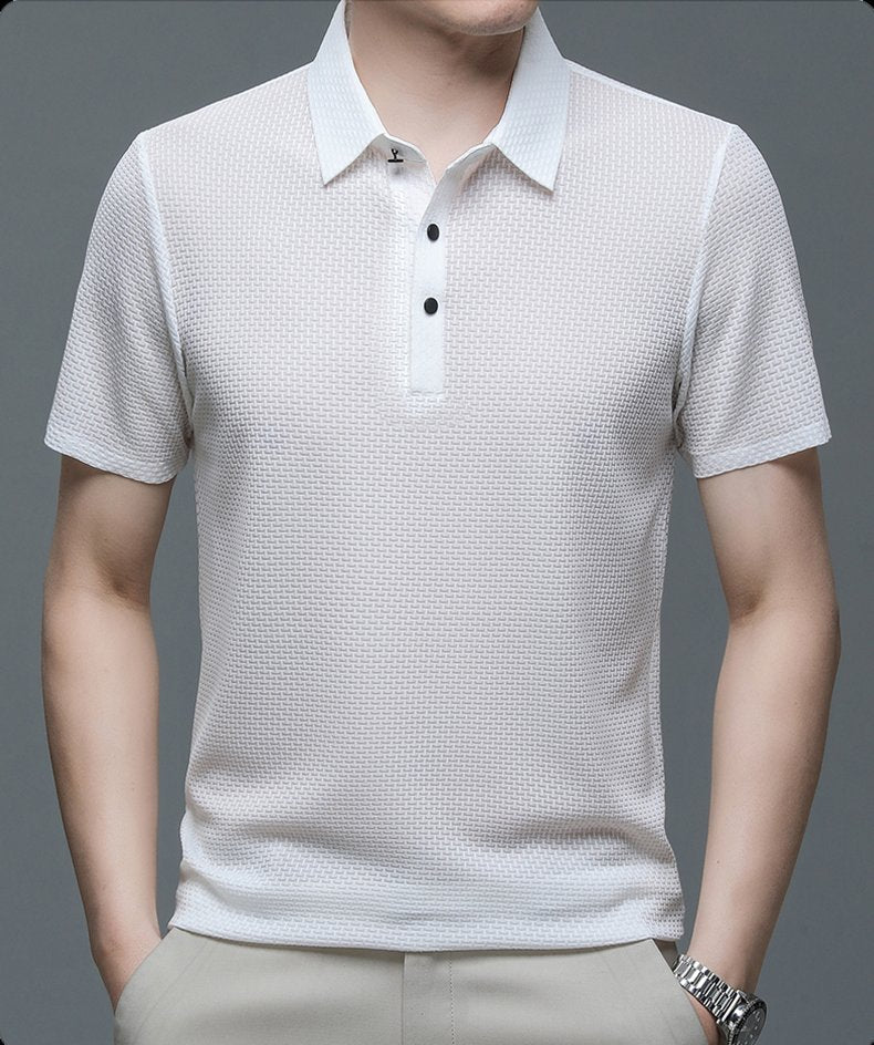 CONOR™™ | Men's Knit Button Placket Polo