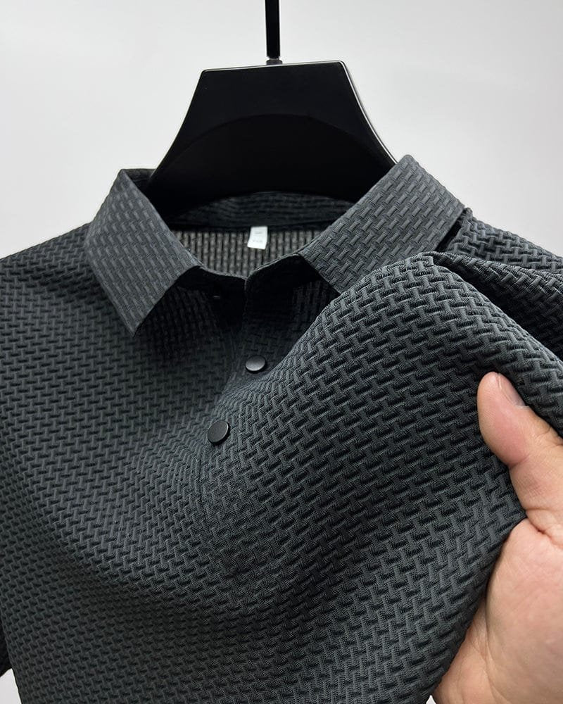 CONOR™™ | Men's Knit Button Placket Polo
