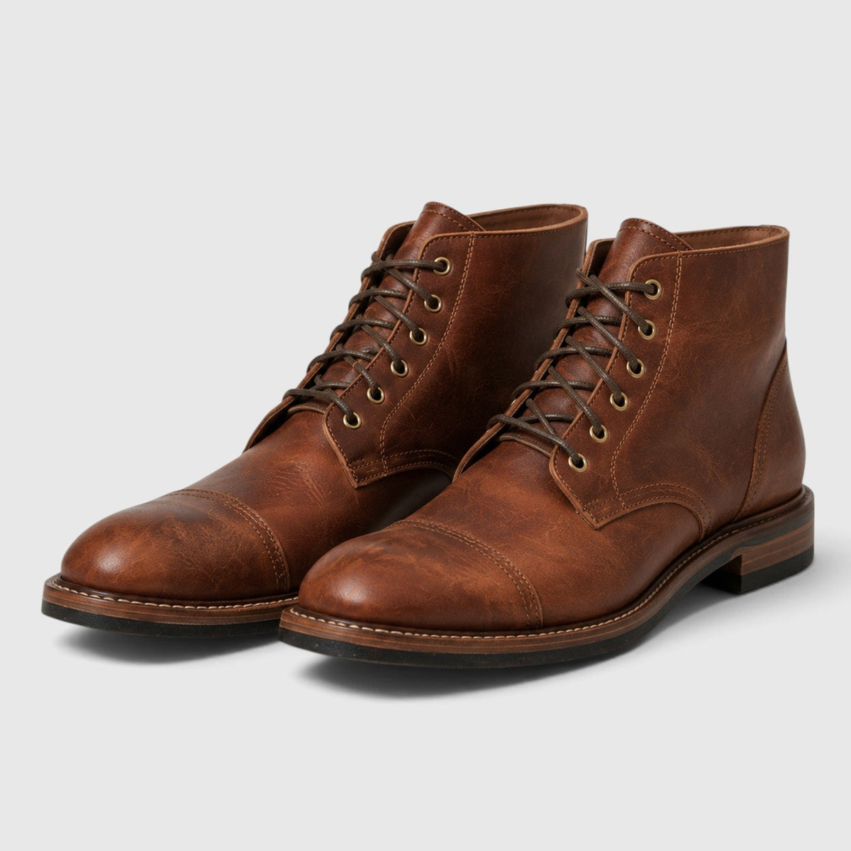 CONOR™ | Men's Leather Boots with Cushioned Insole