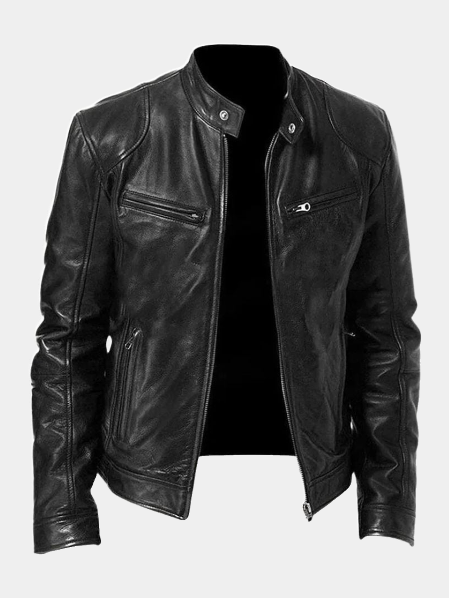 CONOR™ | ROUSSEL PARIS Casual Leather Jacket