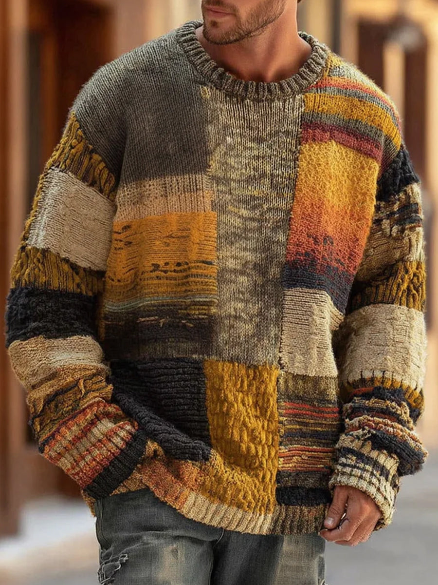 CONOR™ | ABSTRACT KNIT SWEATER