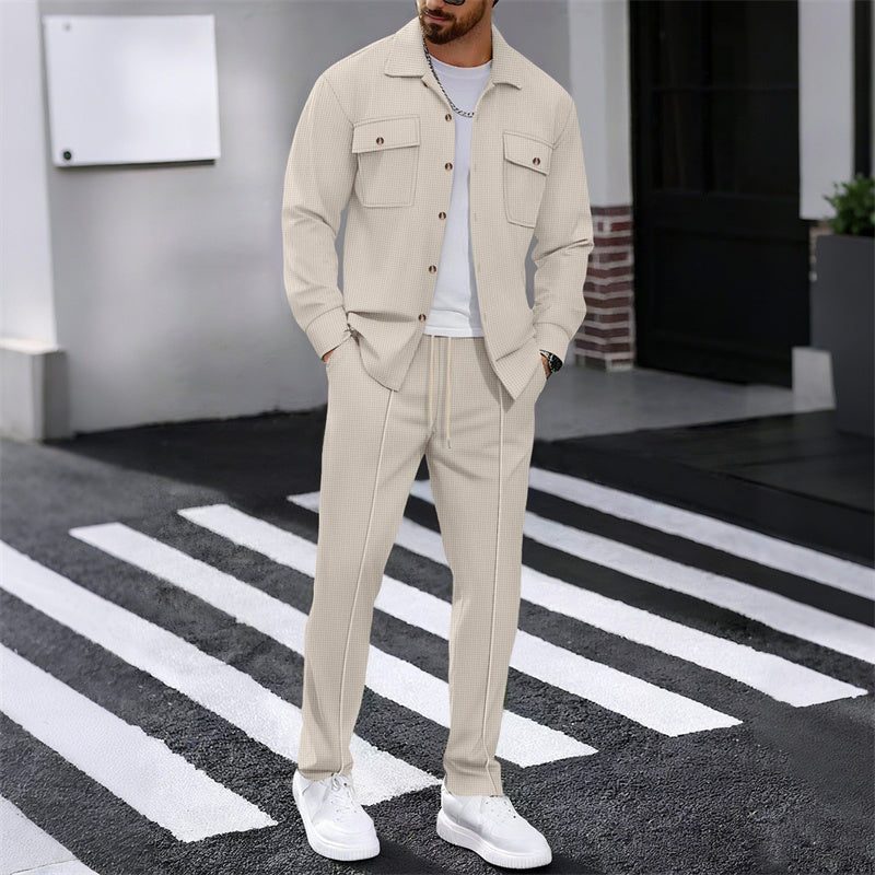CONOR™™ | Men's Waffle-Knit Textured Set