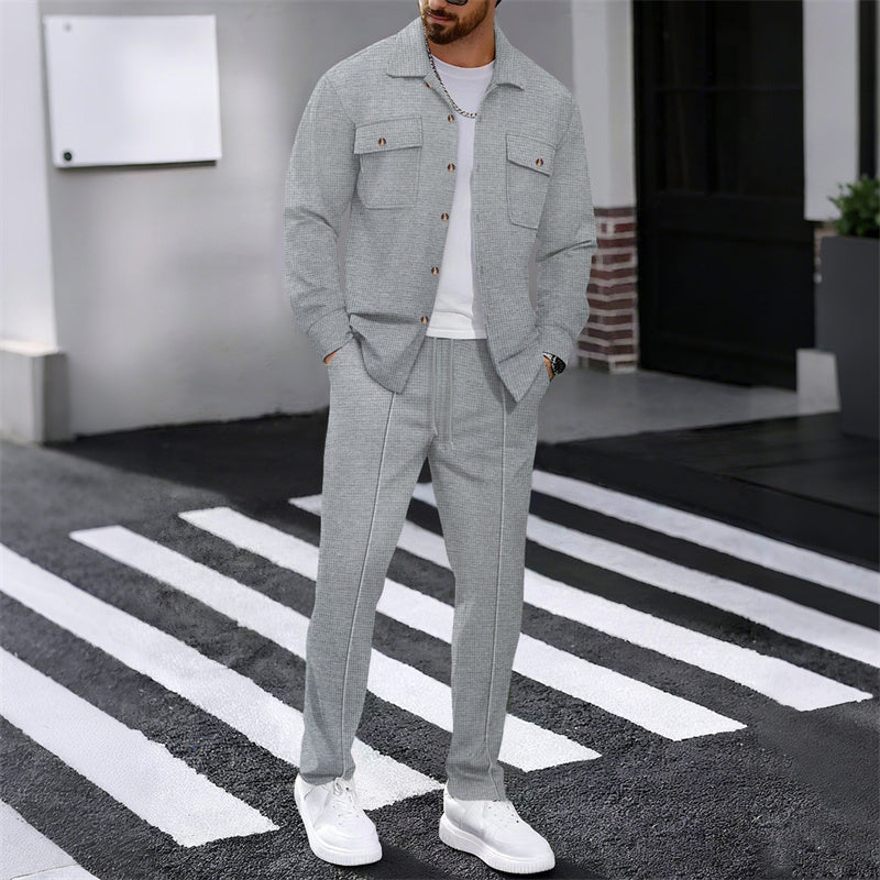 CONOR™™ | Men's Waffle-Knit Textured Set