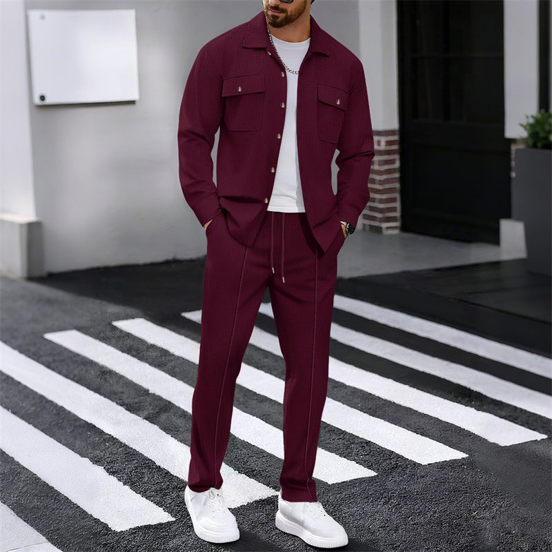 CONOR™™ | Men's Waffle-Knit Textured Set