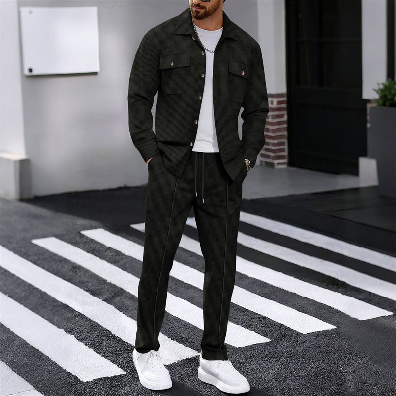 CONOR™™ | Men's Waffle-Knit Textured Set