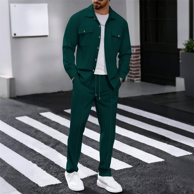 CONOR™™ | Men's Waffle-Knit Textured Set
