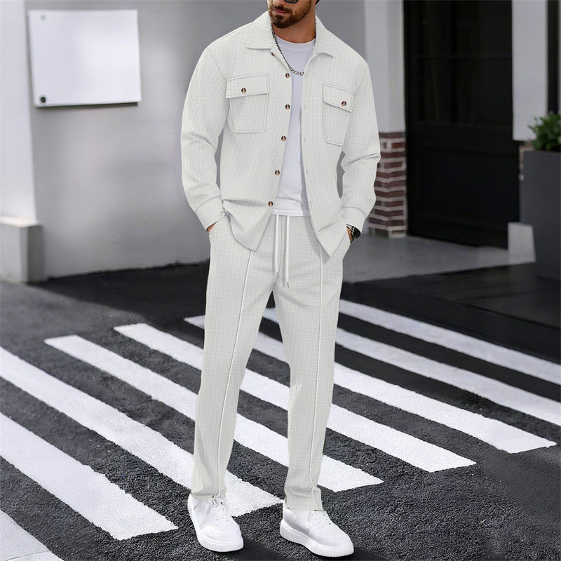 CONOR™™ | Men's Waffle-Knit Textured Set