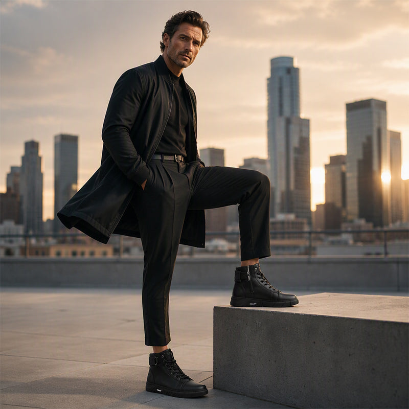 CONOR™ | Waterproof Genuine Leather Combat Boots