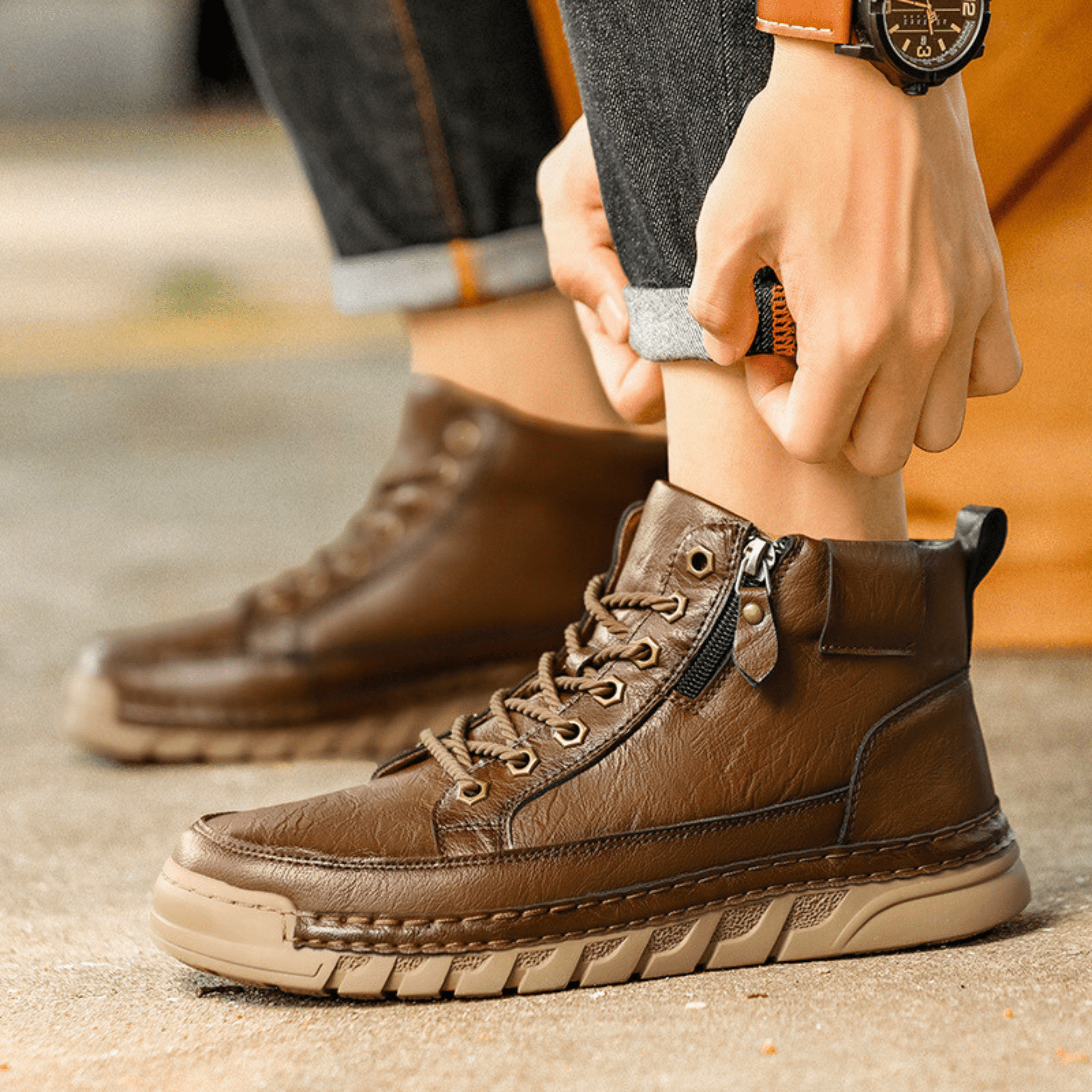 CONOR™ | LEATHER BOOTS