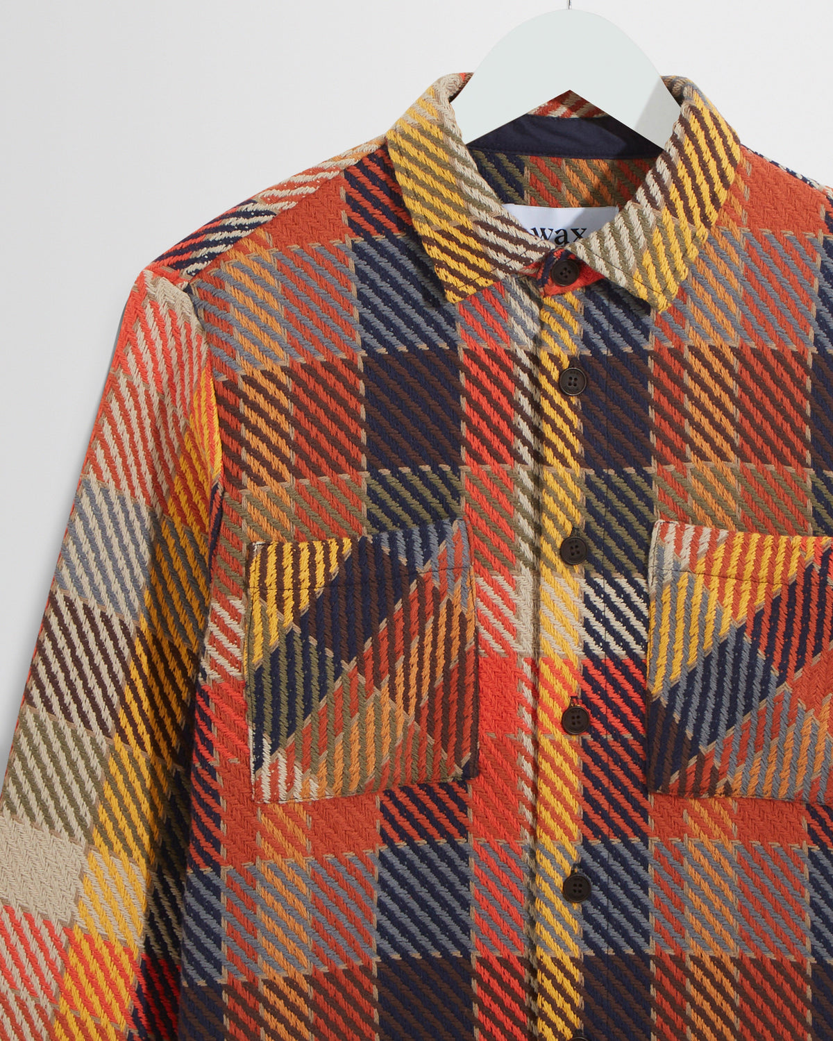 CONOR™ | Whiting - Orange Pike Check Overshirt