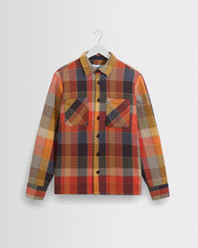 CONOR™ | Whiting - Orange Pike Check Overshirt